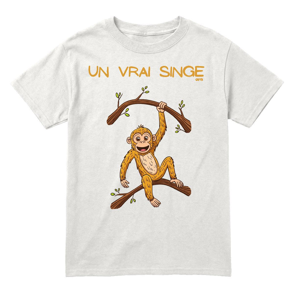 T-Shirt Un vrai singe enfant