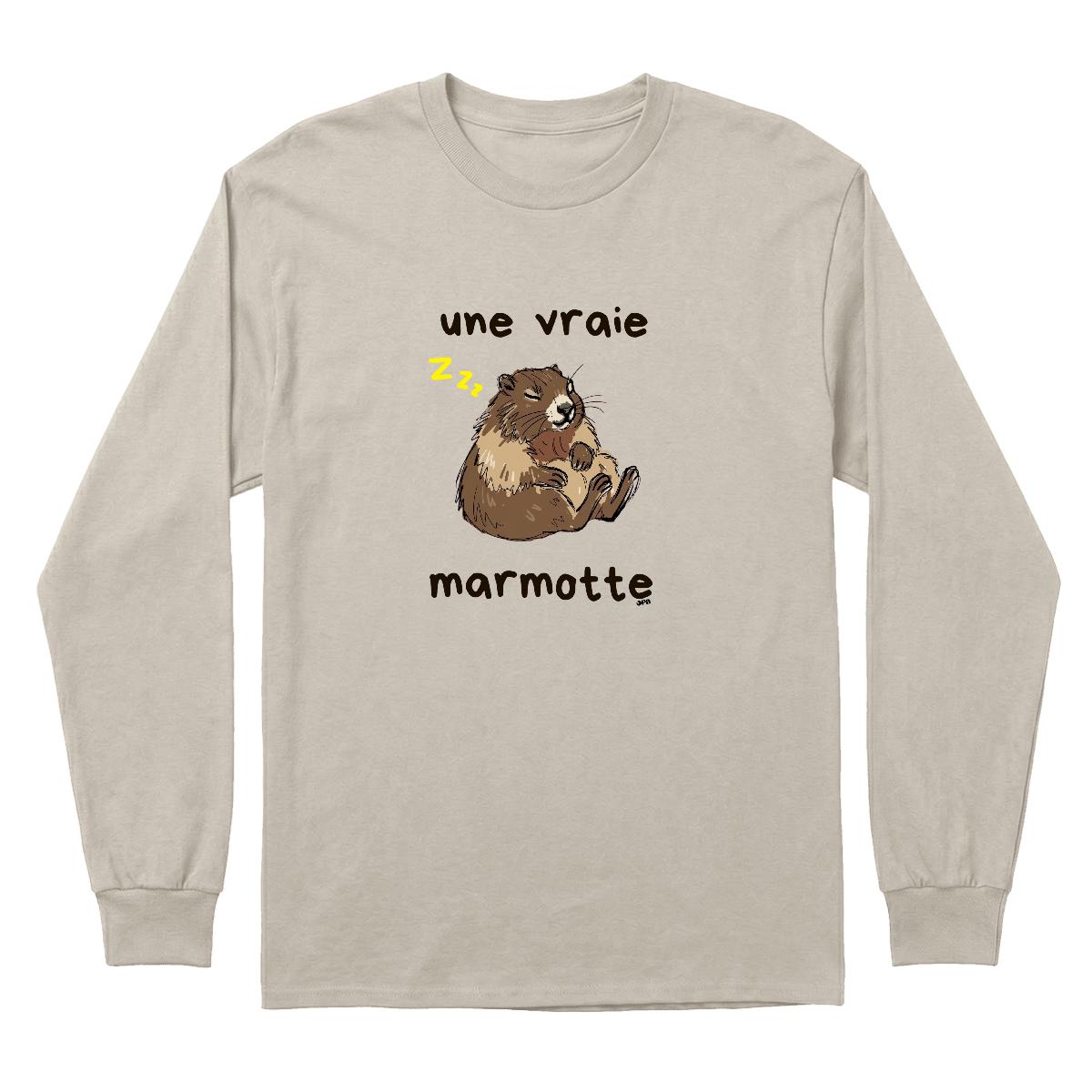 Chandail Une vraie marmotte