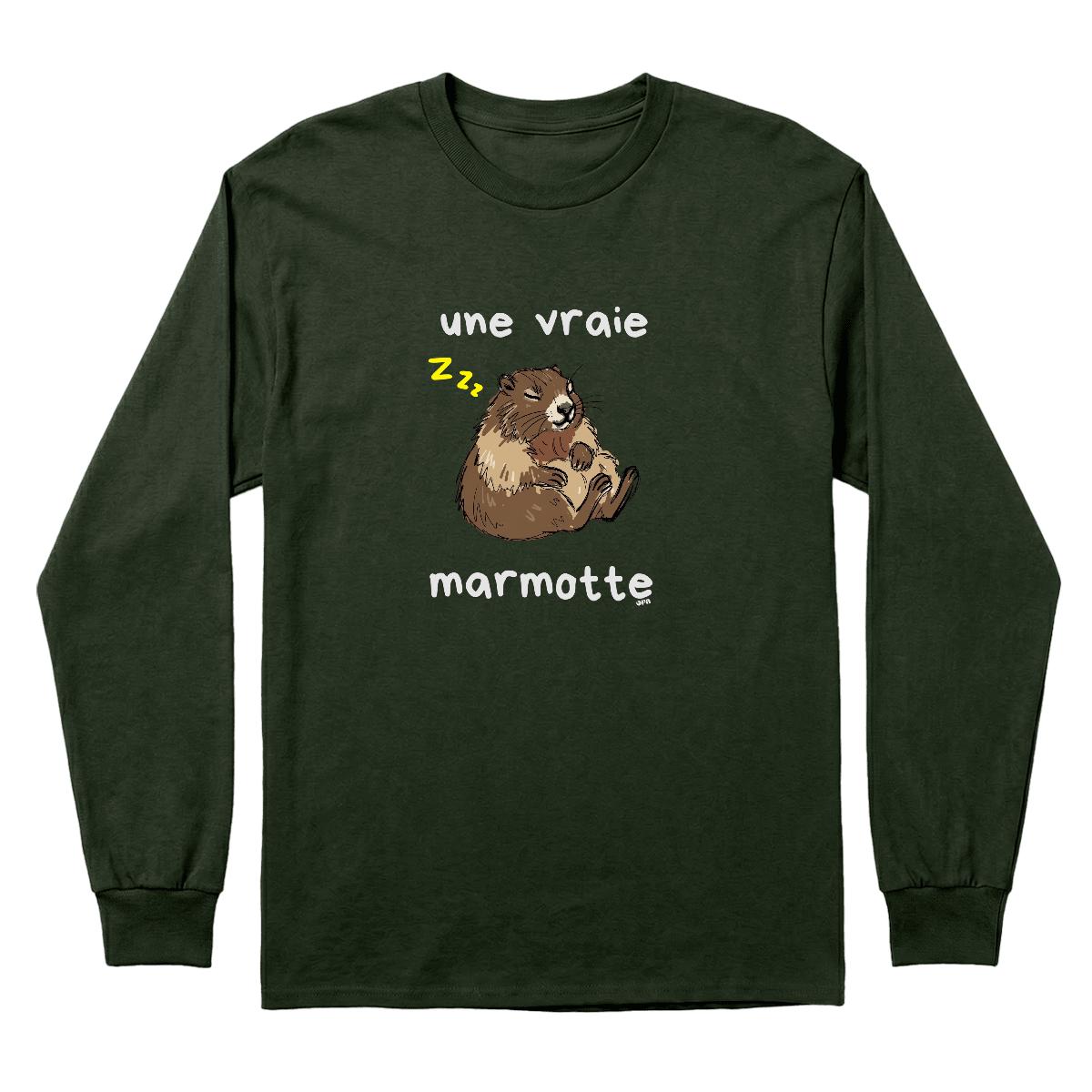 Chandail Une vraie marmotte