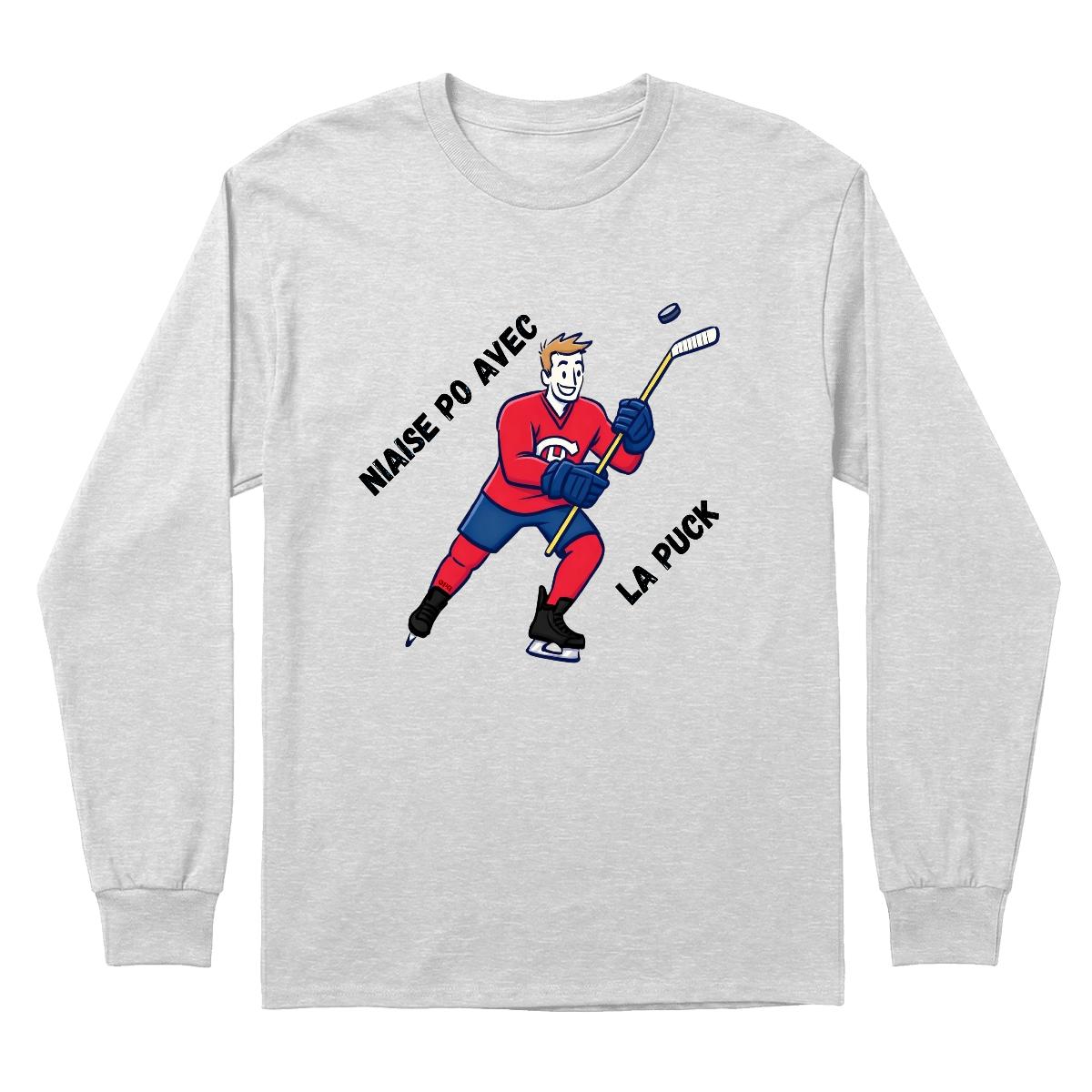 Chandail Niaise po avec la puck