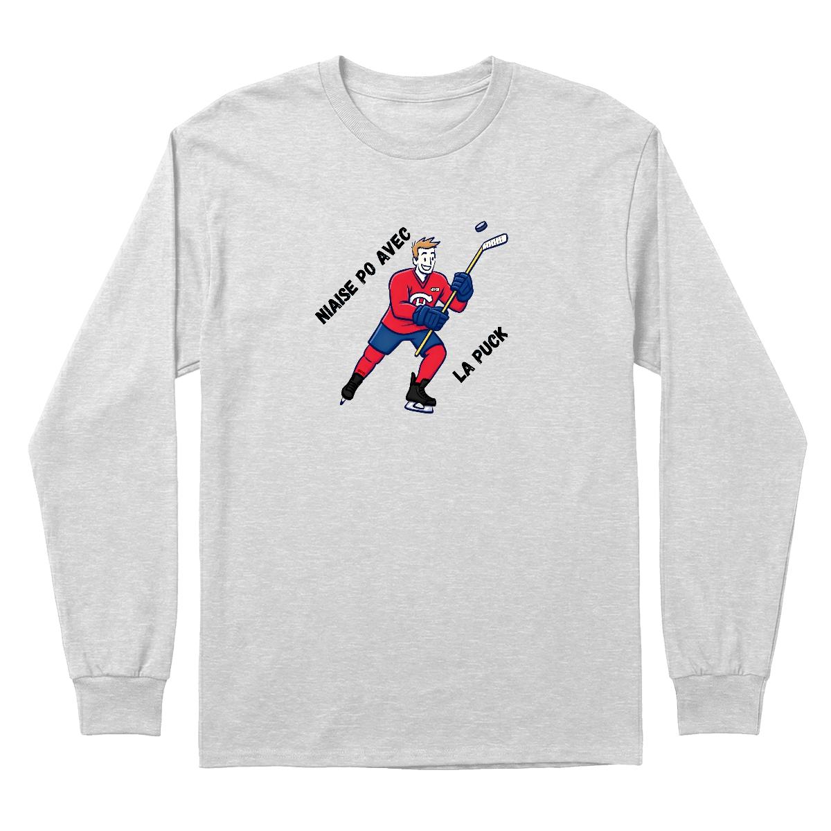 Chandail Niaise po avec la puck