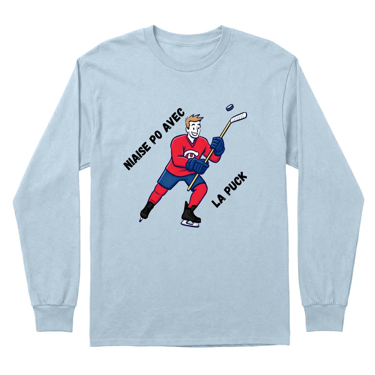 Chandail Niaise po avec la puck