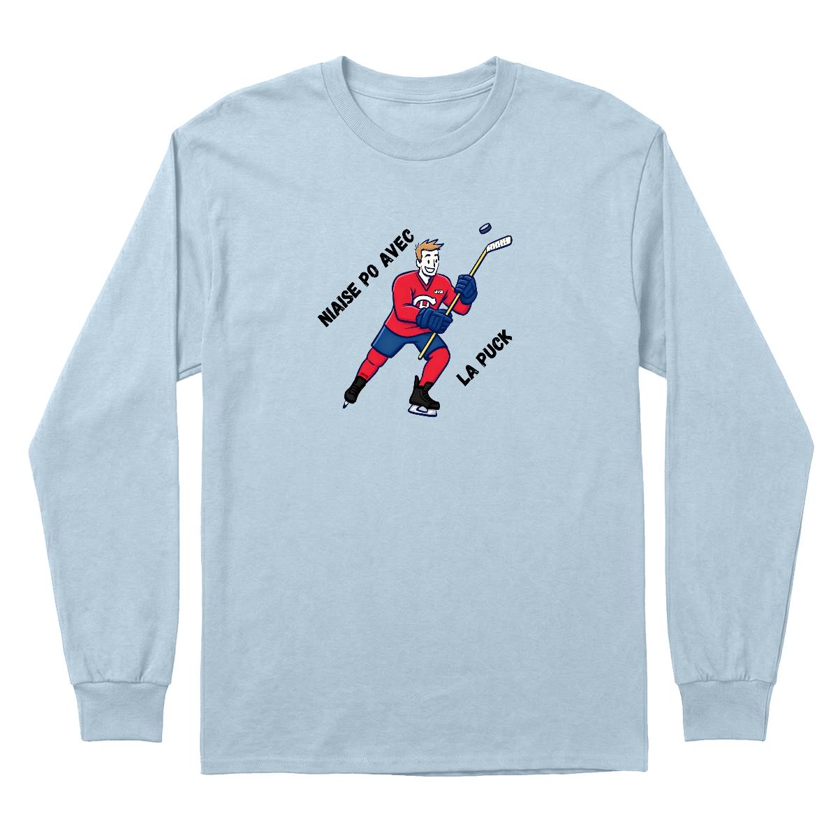 Chandail Niaise po avec la puck