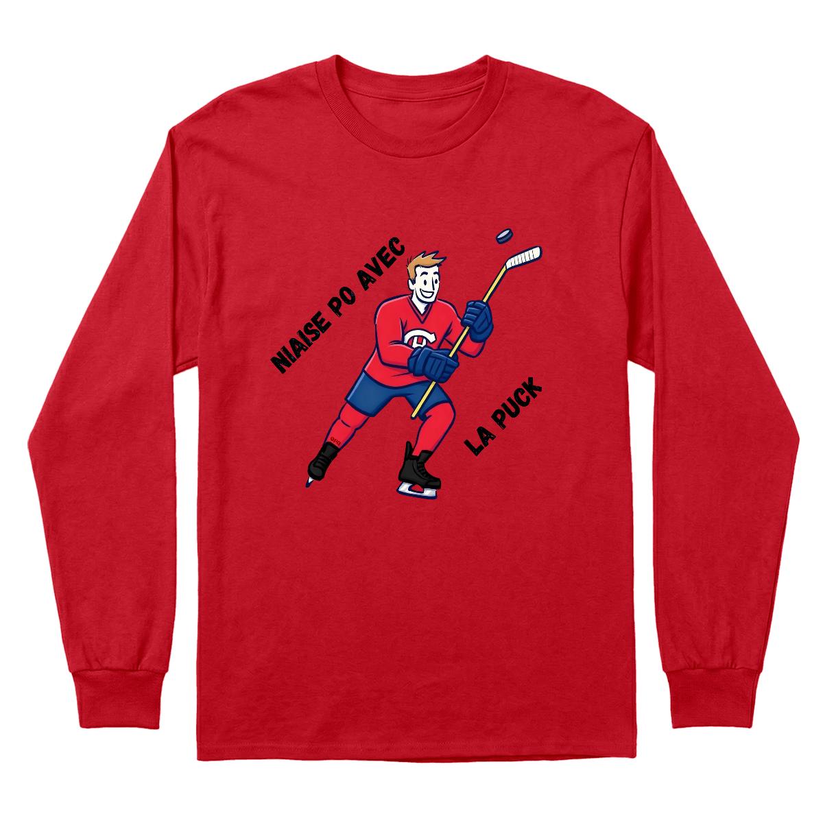 Chandail Niaise po avec la puck