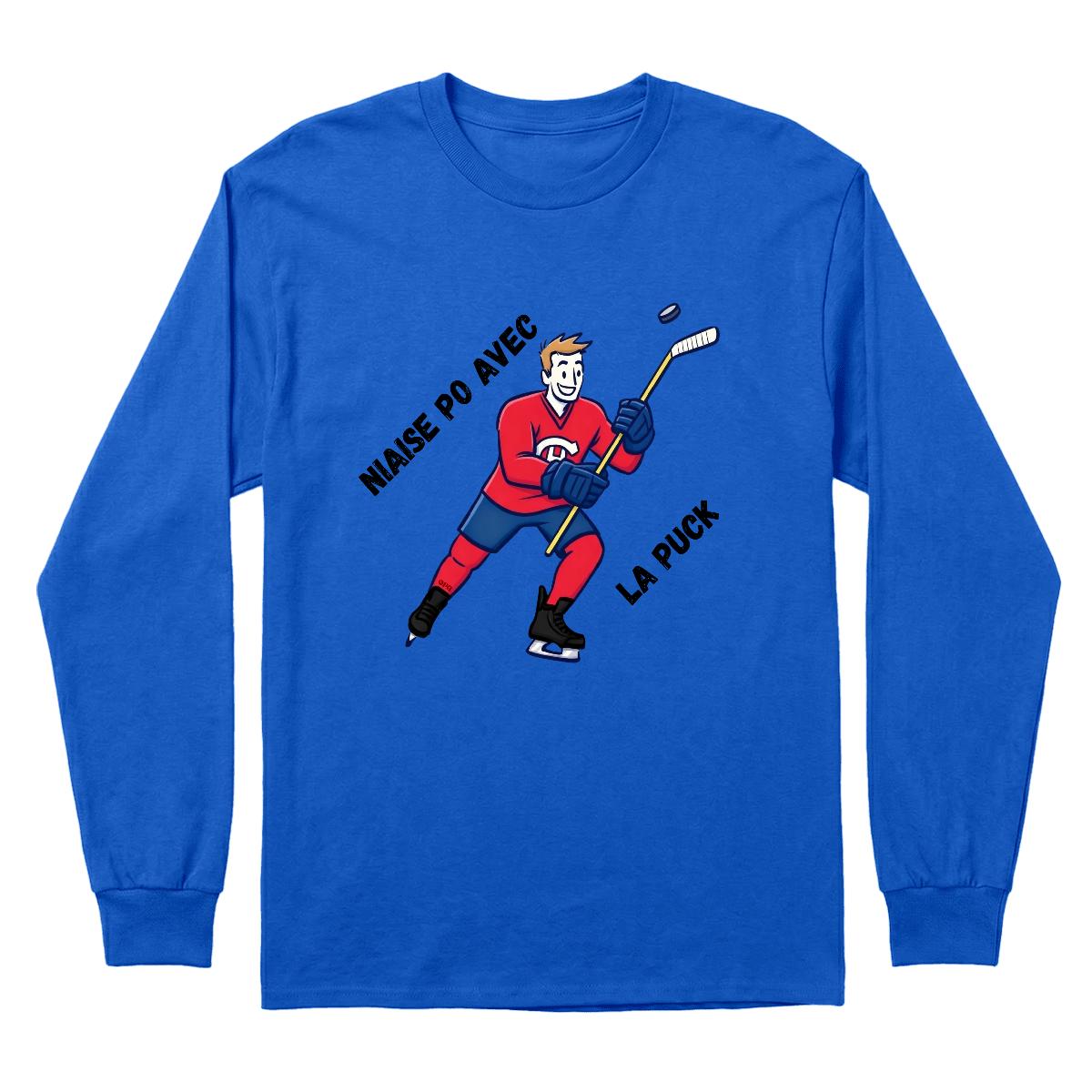 Chandail Niaise po avec la puck