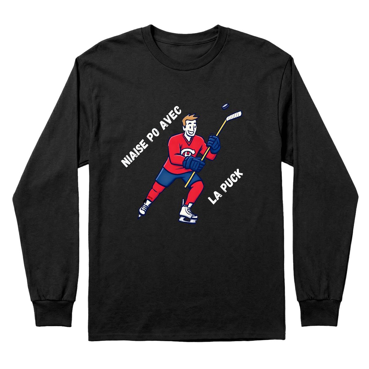 Chandail Niaise po avec la puck