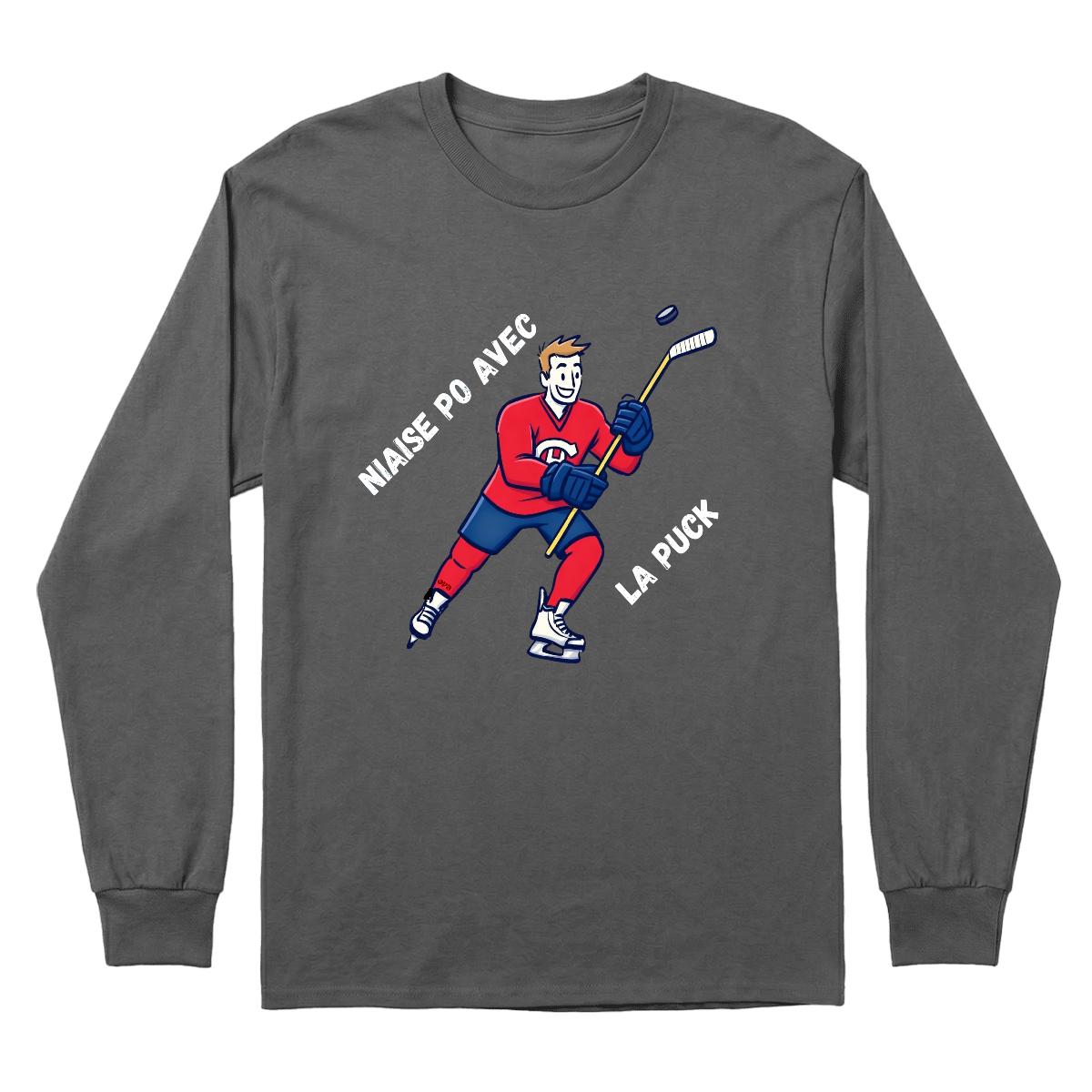 Chandail Niaise po avec la puck