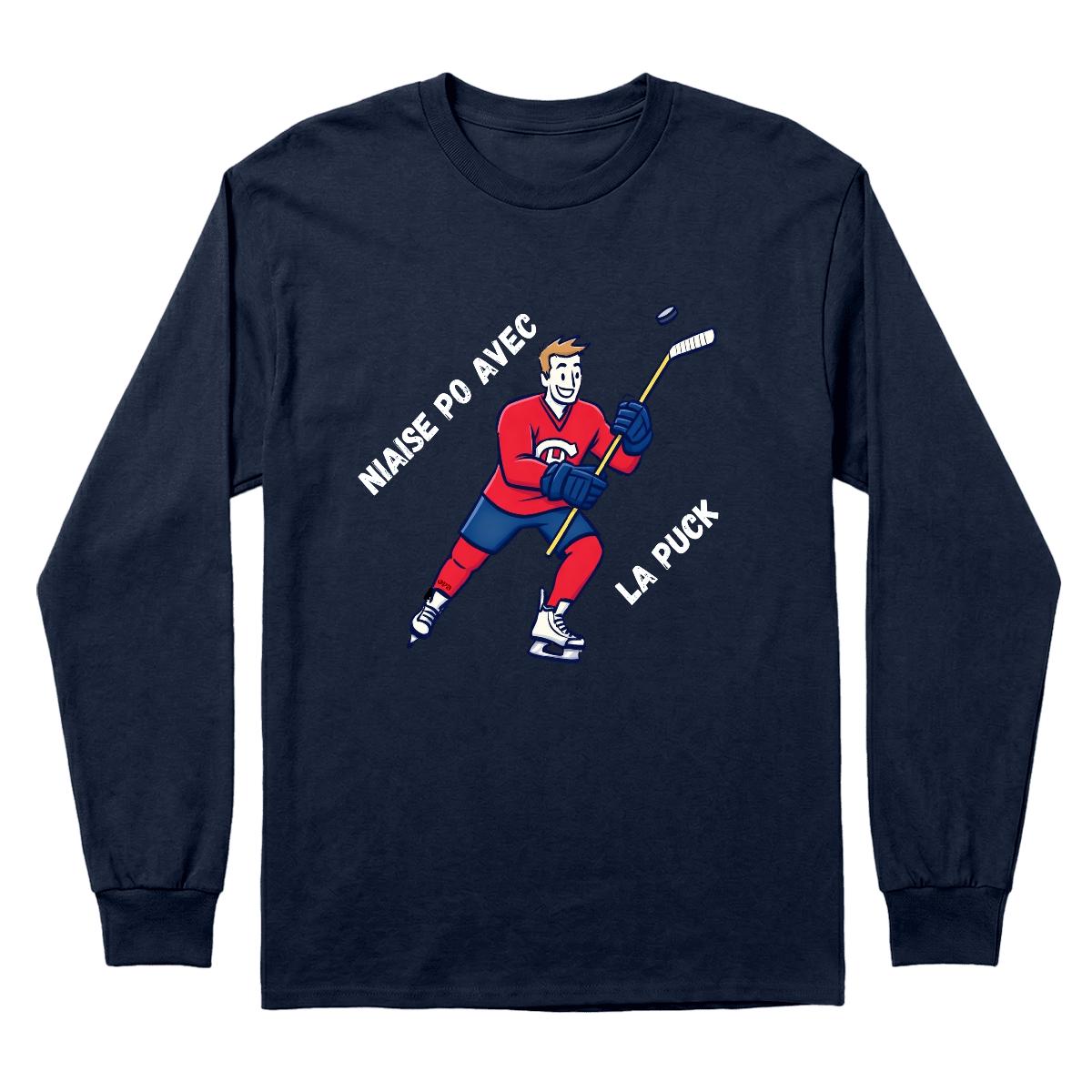 Chandail Niaise po avec la puck