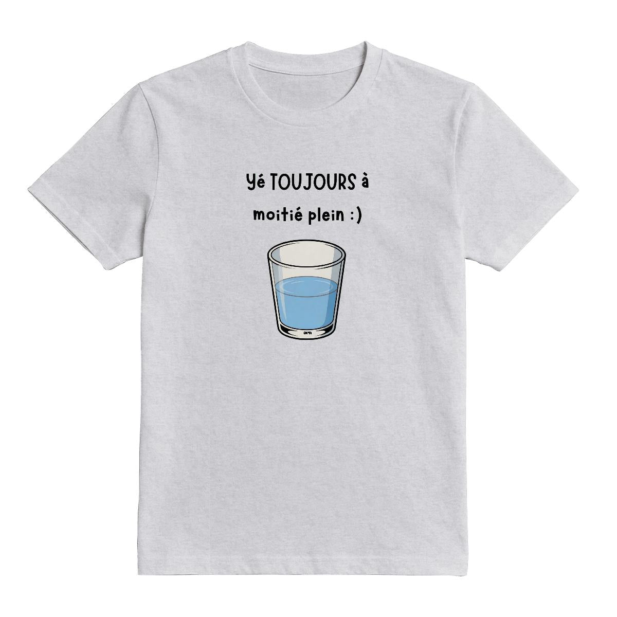 T-Shirt Verre à moitié plein