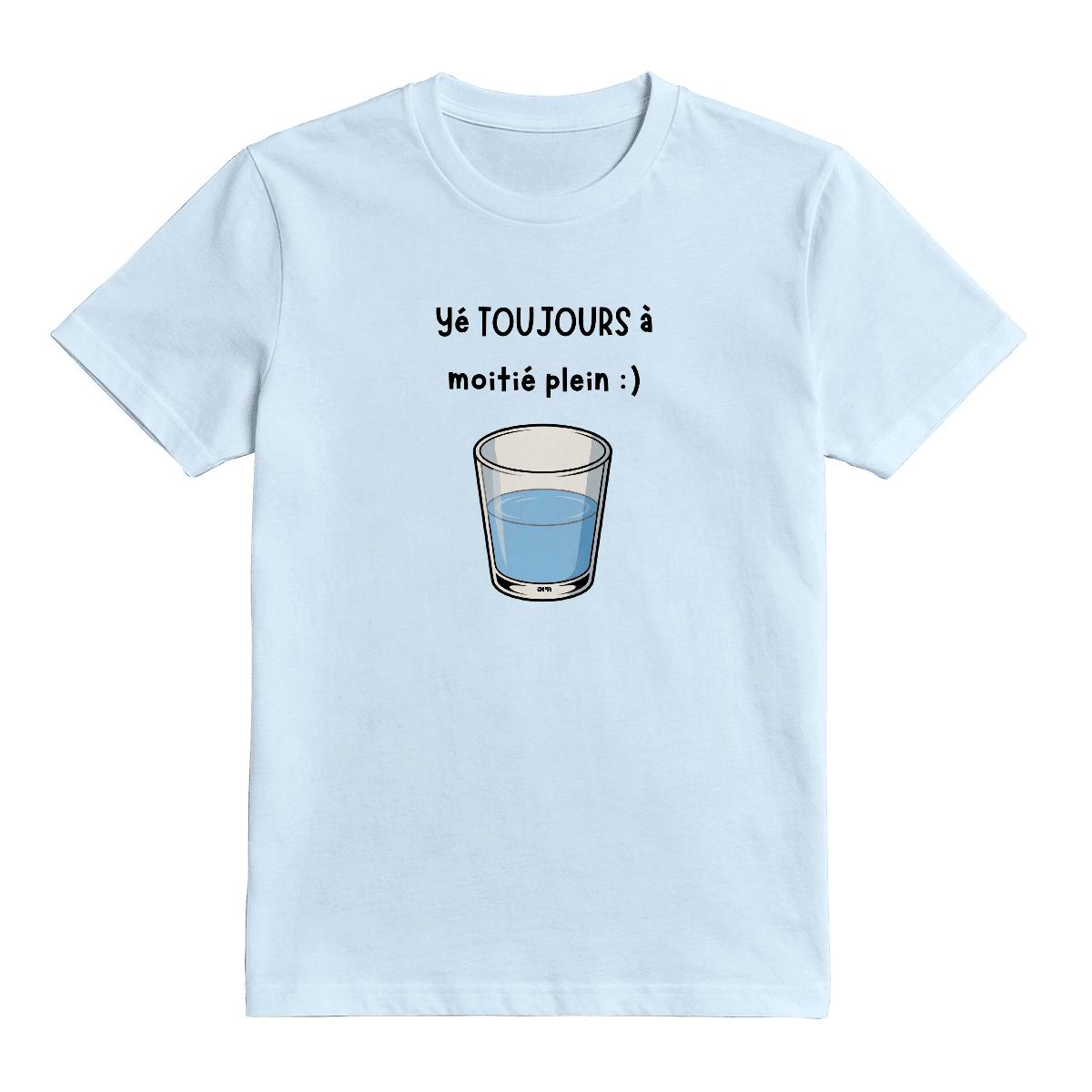 T-Shirt Verre à moitié plein