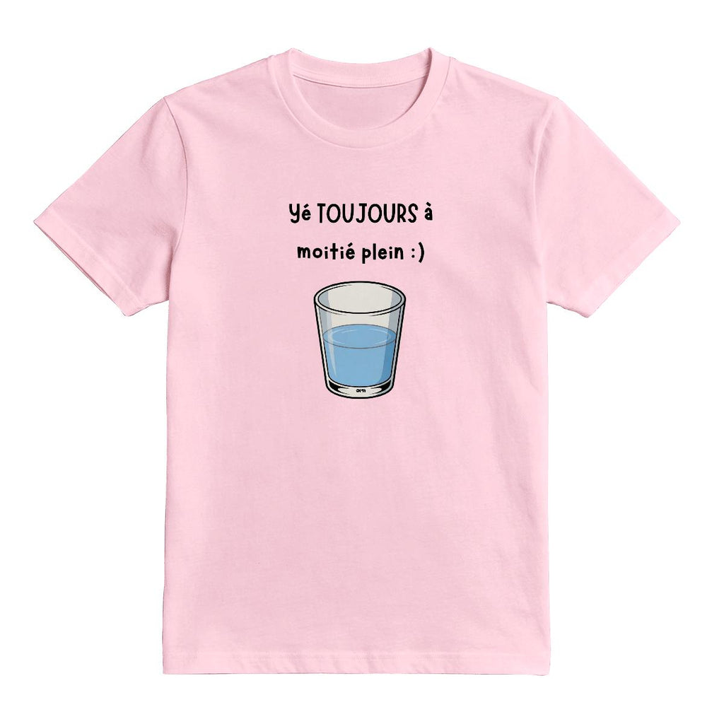 T-Shirt Verre à moitié plein